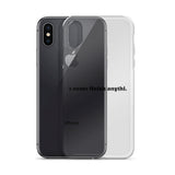 "I never finish anythi". Line iPhone Case