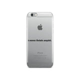 "I never finish anythi". Line iPhone Case